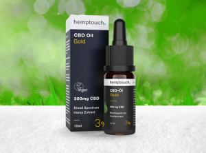 Hemptouch – CBD Oil Gold 3% | 10 ml <br>
CBD Öl, 300 mg CBD