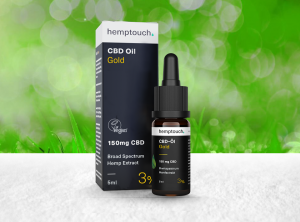Hemptouch – CBD Oil Gold 3% | 5 ml <br>
CBD Öl, 150 mg CBD