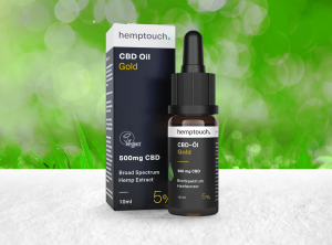 Hemptouch – CBD Oil Gold 5% | 10 ml <br>
CBD Öl, 500 mg CBD